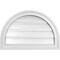 Ekena Millwork Round Top Surface Mount PVC Gable Vent: Functional, w/ 2"W x 1-1/2"P Brickmould Frame, 24"W x 16"H GVPRT24X1602SF - alternate 1